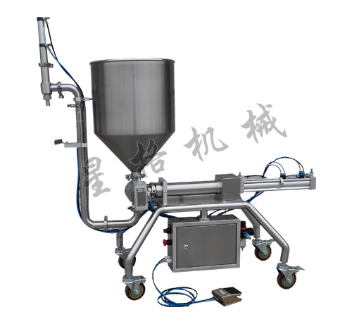 半自動辣椒醬包裝機(圖1)