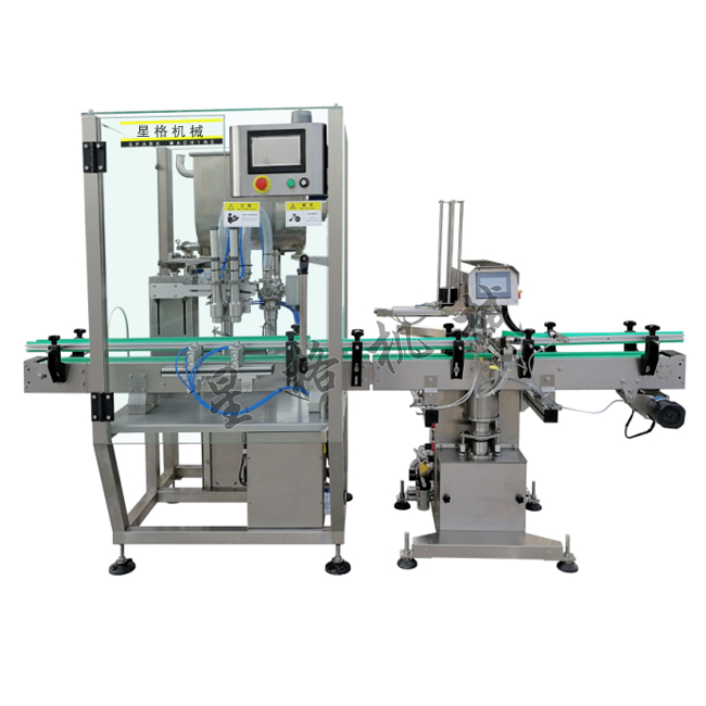 雙頭醬料灌裝真空旋蓋生產線(圖1)